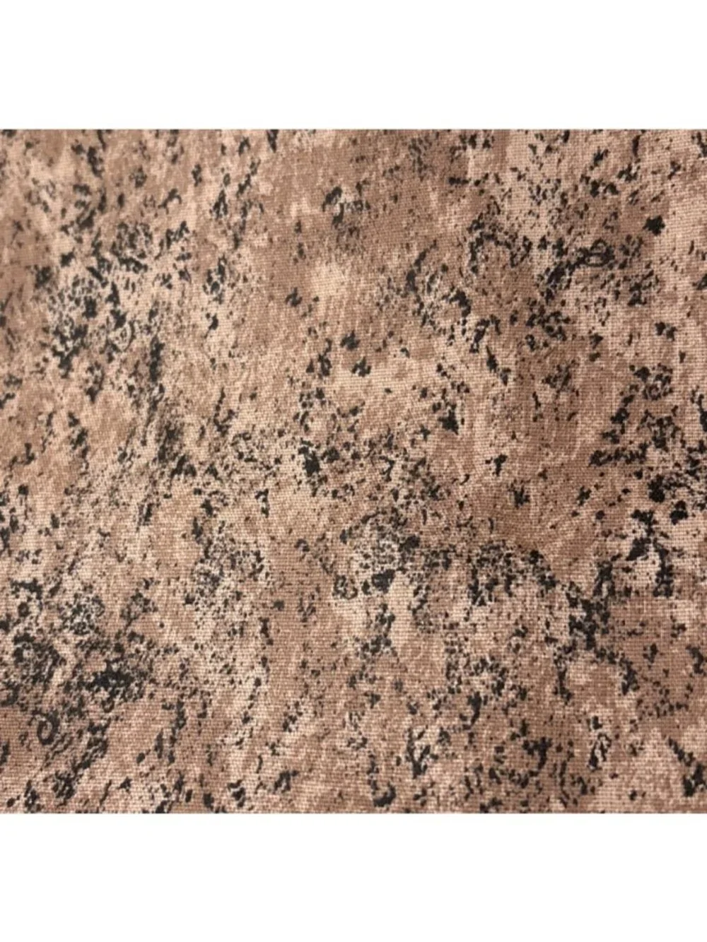 Brown & Black Abstract Cotton Fabric 20